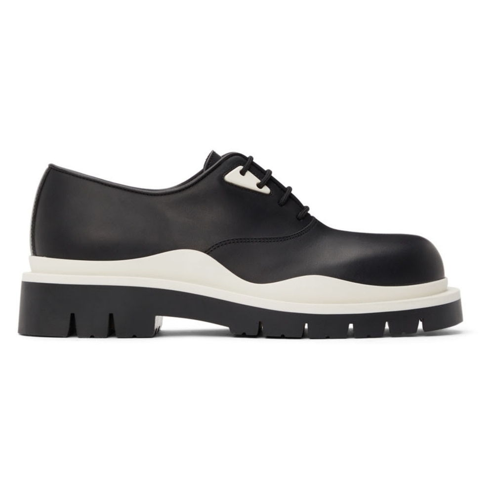 Bottega Veneta Black & White Tire Derbys size 39 BNWB